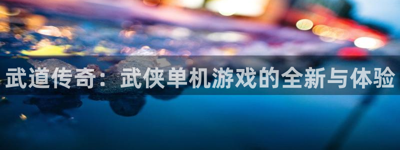 杏悦娱乐总代理：武道传奇：武侠单机游戏的全新与体验