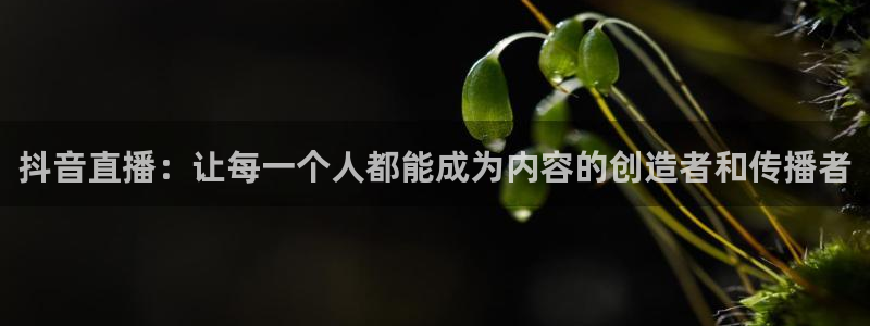 飞速nba直播吧：抖音直播：让每一个人都能成为内容的创造者和传播者